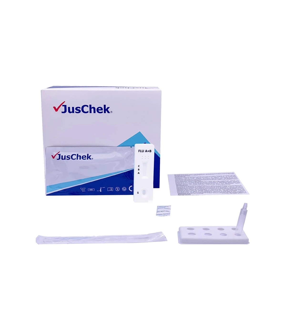 JusChek Τεστ Γρίπης Α+Β (κουτί 20 τεμαχίων) 2 JusChek Τεστ Γρίπης Α+Β (κουτί 20 τεμαχίων)